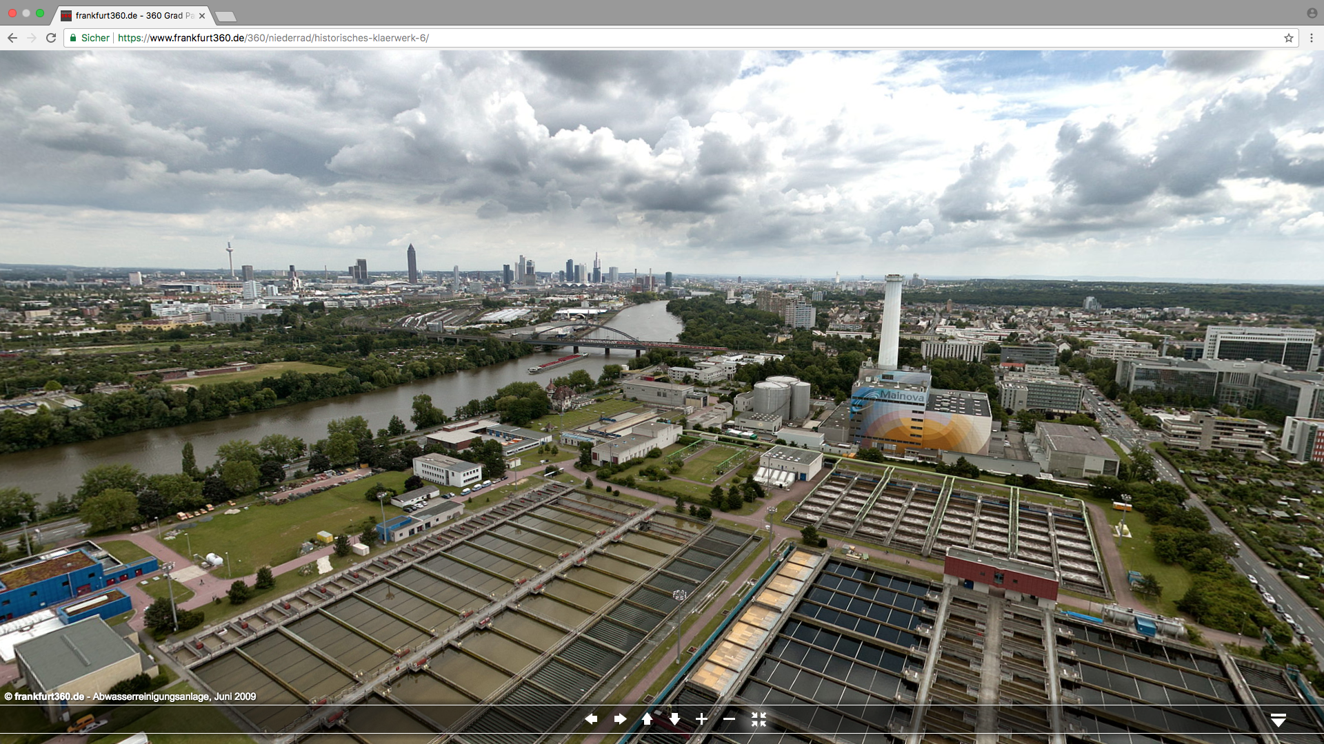 Screenshot 360°- Abwasserreinigungsanlage